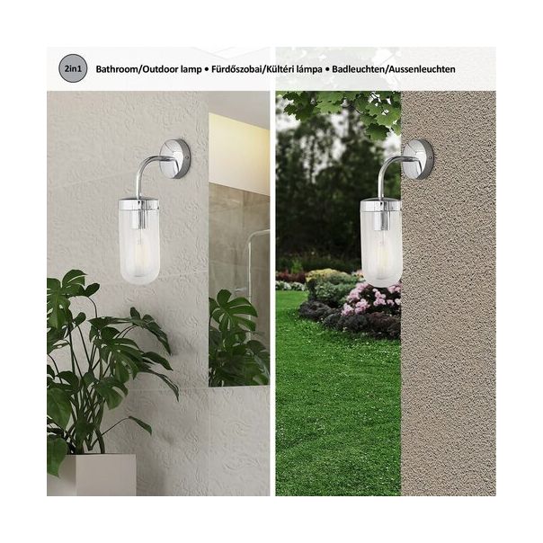 Rabalux Kupatilska rasveta Yago E27 1x MAX 60W mat crno (3310) - 3310