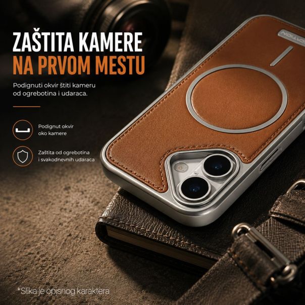 Maska za iPhone 17 6.3 braon Magsafe Urban Leather - EP3055776