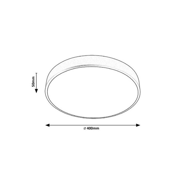 Rabalux Plafonjera Tesia LED 36W srebrna (3315) - 3315