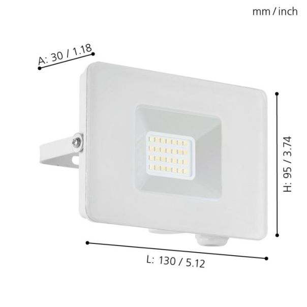 EGLO Reflektor Faedo 3 LED 21W 5000K, neutralno bela - 33153