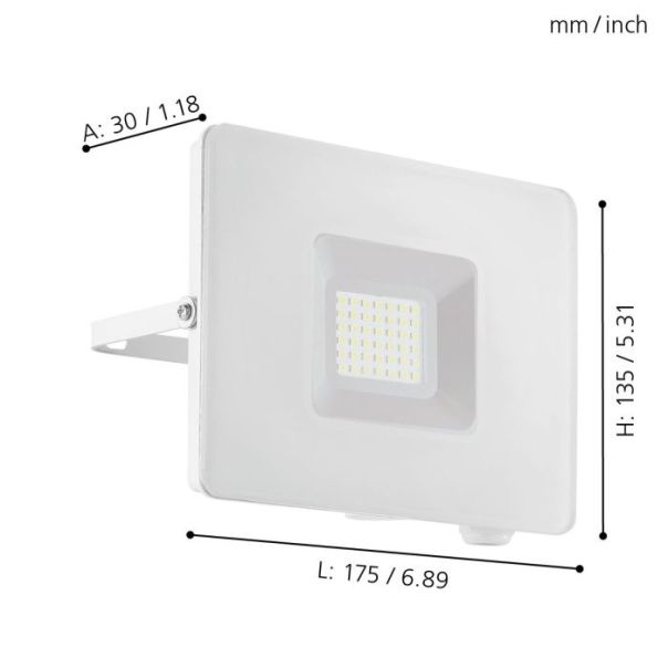 EGLO Reflektor Faedo 3 LED 31W 5000K, neutralno bela - 33154