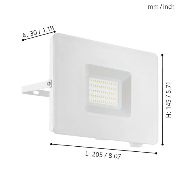 EGLO Reflektor Faedo 3 LED 53W 5000K, neutralno bela - 33155