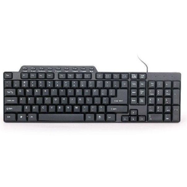 GEMBIRD KB-UM-104 ** Multimedijalna tastatura US layout black USB(449) - 101271