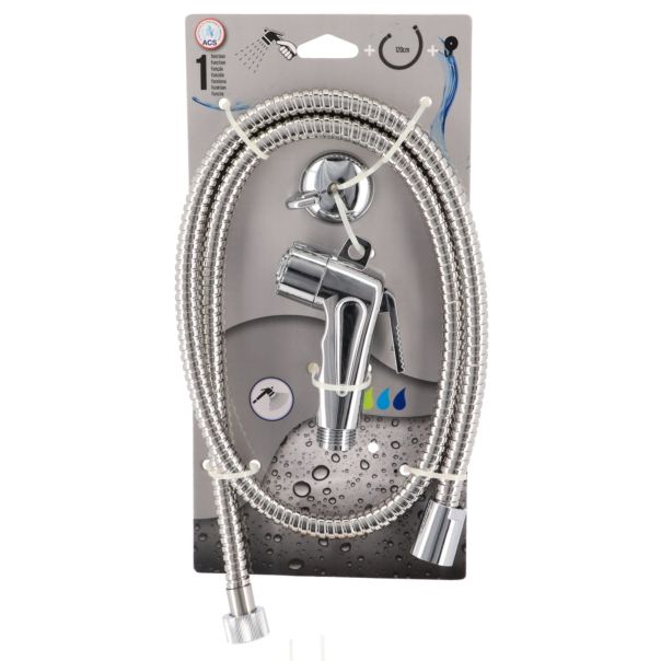 TENDANCE Ručni tuš set 1,2m/ø7cm nerdjajući čelik hrom - 3321102