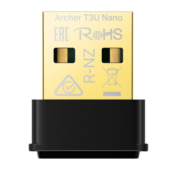 TP LINK Bežični adapter TP-LINK ARCHER T3U Nano Wi-Fi AC1300 867Mbps 433Mbps MU-MIMO interna antena - ARCHER T3U NANO