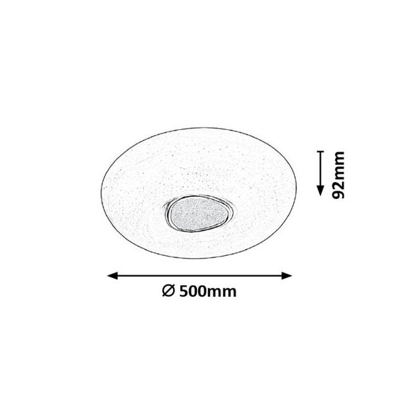 Rabalux Plafonjera Tayla LED 60W bela (3328) - 3328-1-1