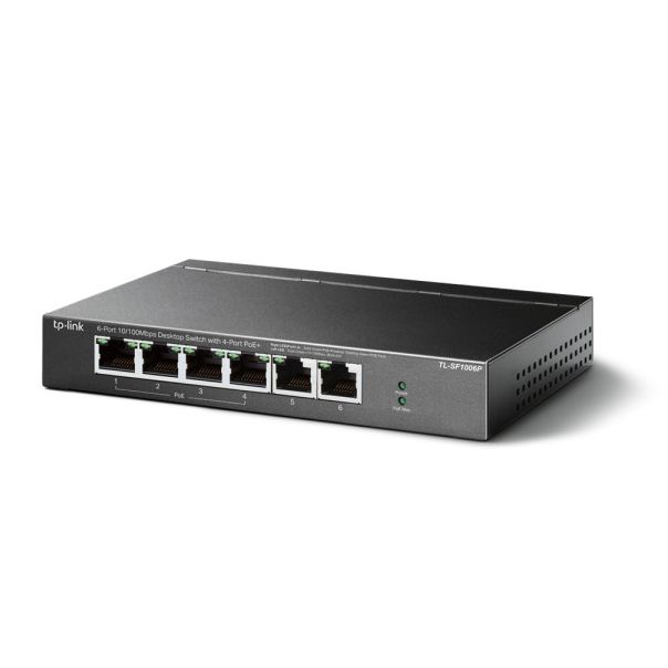 TP LINK LAN Switch TP-LINK TL-SF1006P 6-port 10/100 4-Port PoE+ - 39144