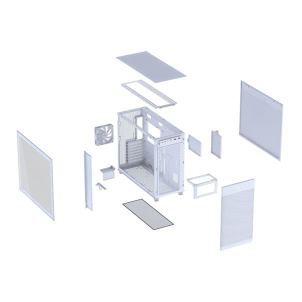 ASUS Kućište Prime AP303 TG WHITE micro-ATX, bela - EP2812470