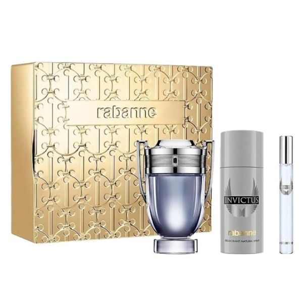 Paco Rabanne Invictus Set EDT 100ml + Deodorant 150ml + EDT 10ml - EP3024678