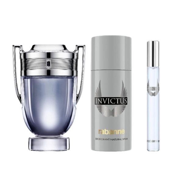 Paco Rabanne Invictus Set EDT 100ml + Deodorant 150ml + EDT 10ml - EP3024678