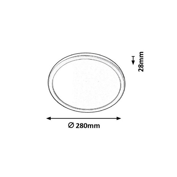 Rabalux Plafonjera Lambert LED 15W srebrna (3358) - 3358
