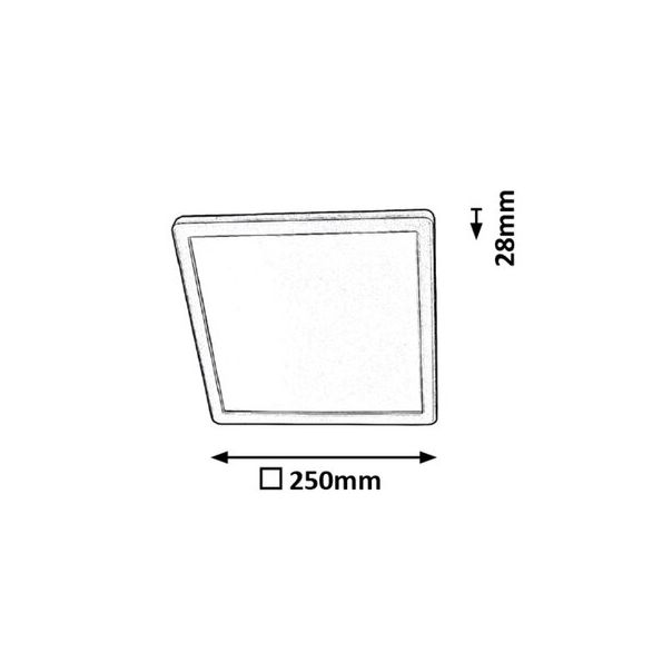 Rabalux Plafonjera Lambert LED 15W srebrna (3359) - 3359