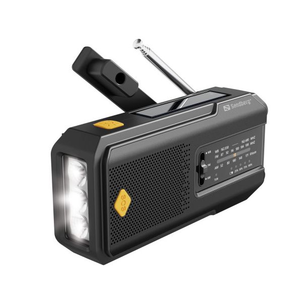 SANDBERG Powerbank AIO 421-04 radio/zvučnik/solarni punjač, 2000 mAh - 39664-1