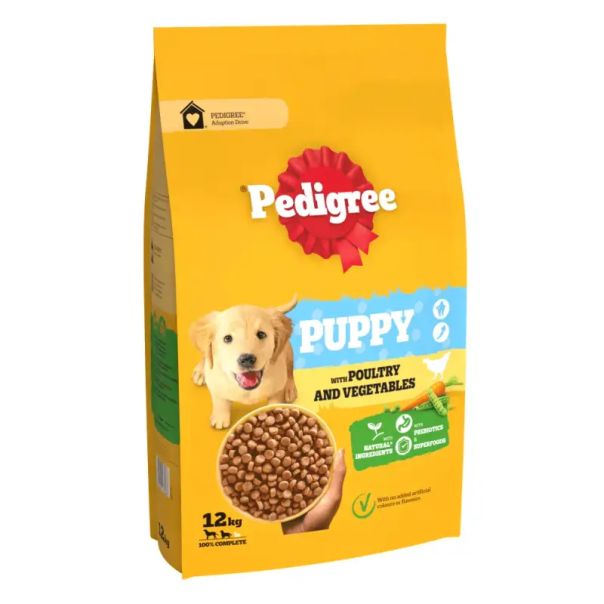 PEDIGREE Suva hrana za štence Piletina i pirinač Junior 12kg - 3360746-1