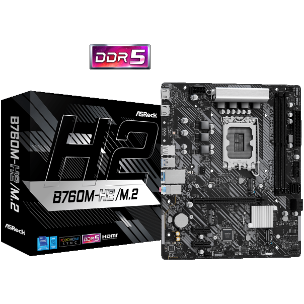 AS ROCK MB s1700 ASRock B760M-H2/M.2 DDR5 - 39495-1-1