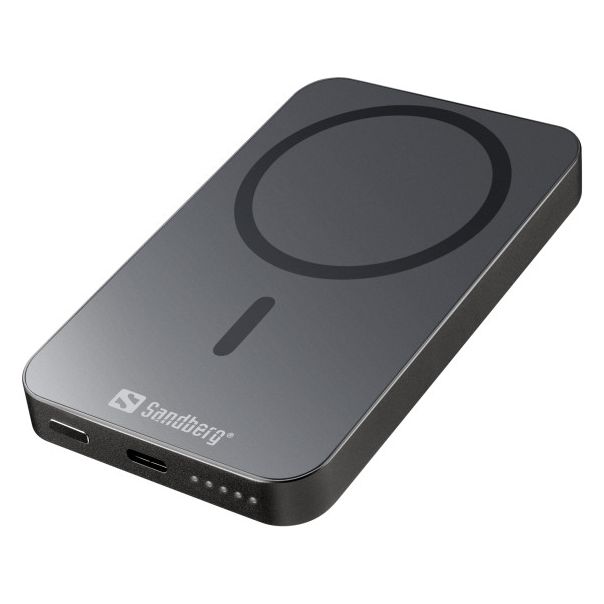 SANDBERG Powerbank Mag 420-96, Wireless ALU, 5000 mAh - 39623-1