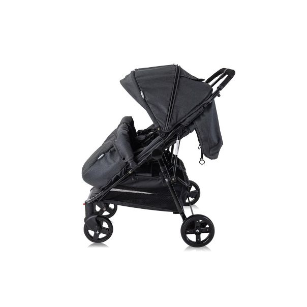 LORELLI Kolica za blizance sa torbom Duo black - 10021542305