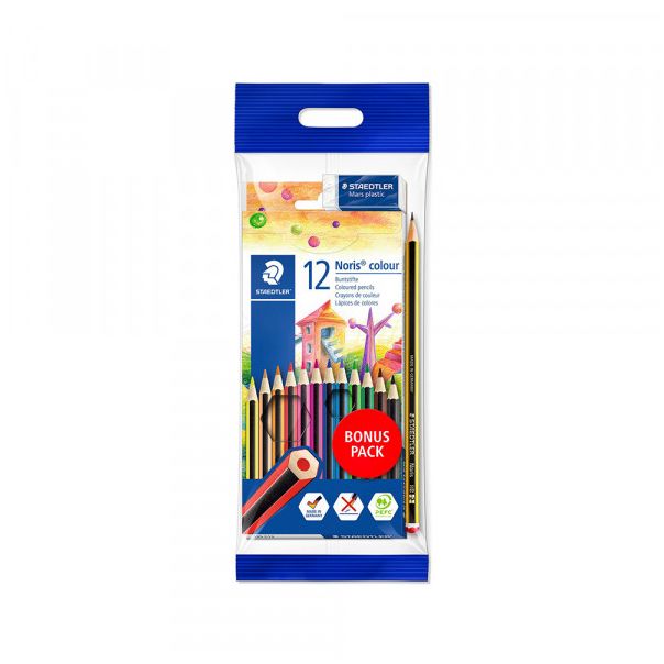 STEADTLER Drvene boje 12/1 sa olovkom i gumicom promo 61 set 6 - 0052