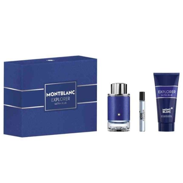 Mont blanc Explorer Ultra Blue Set ( EDP 100ml + EDP 7,5ml + SG 100ml ) - EP3111732