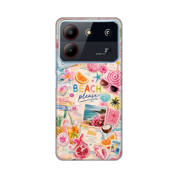 Maska za ZTE Blade A54 Beach Please Silikonska Print Skin - EP3142044