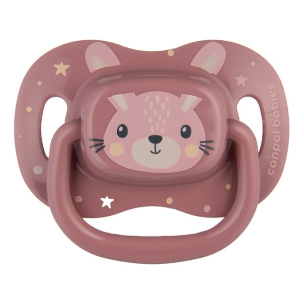 CANPOL BABIES SILIKONSKA VARALICA 6-18M CUTE ANIMALS PINK 34/925_PIN - EP2740415