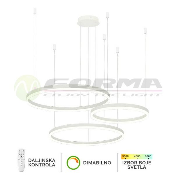 FORMA LED plaf. lampa 130W 3000K-6400K F2047-130C WH - 005751