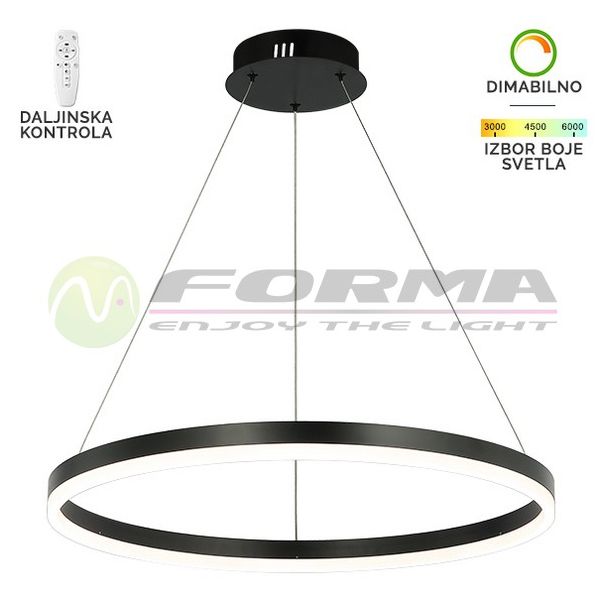 FORMA LED visilica 44W 3000K-6400K F2047-44V BK - 005753