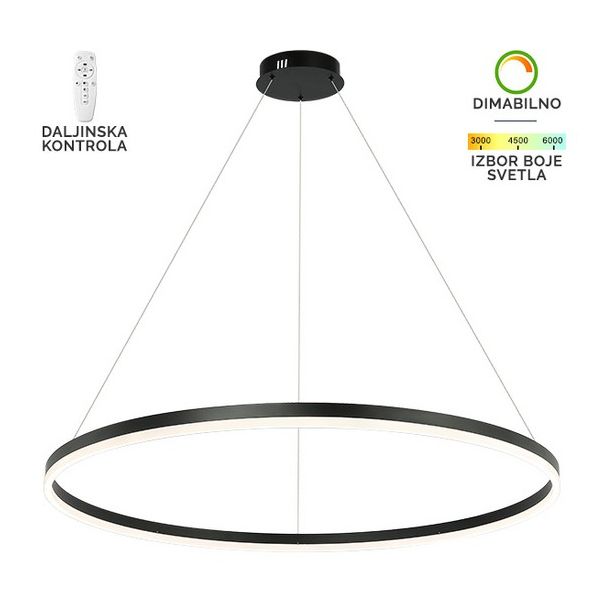 FORMA LED visilica 56W 3000K-6400K F2047-56V BK - 005756