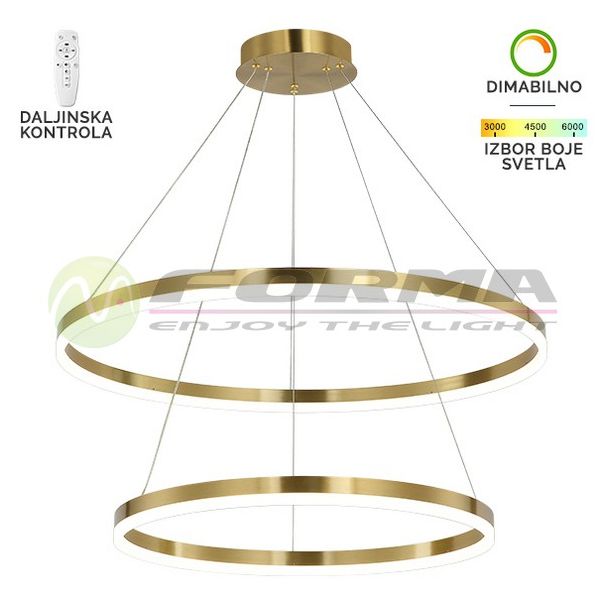 FORMA LED visilica 100W 3000K-6400K F2047-100V SG - 005764