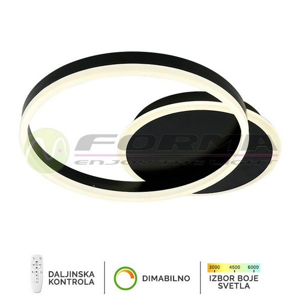 FORMA LED plaf. lampa 46W 3000K-6400K F2047-46C BK - 005781