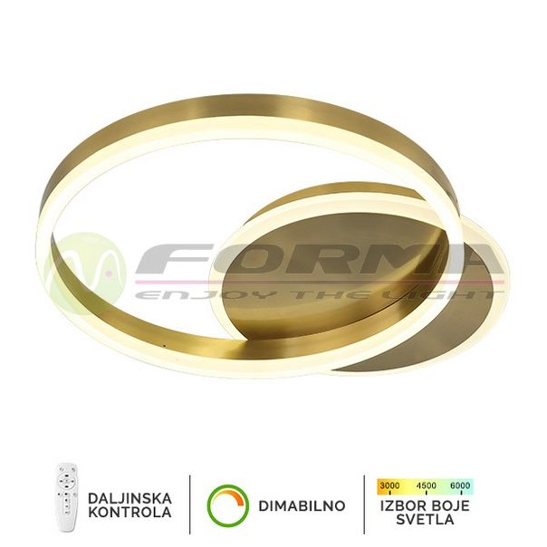 FORMA LED plaf. lampa 46W 3000K-6400K F2047-46C SG - 005780