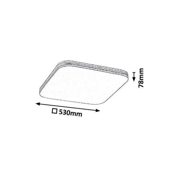 Rabalux Plafonjera Oscar LED 36W bela (3409) - 3409
