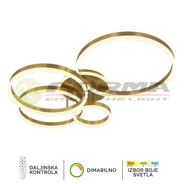 FORMA LED plaf. lampa 132W 3000K-6400K F2047-132C SG - 005786