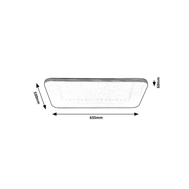 Rabalux Plafonjera Oscar LED 36W hrom (3410) - 3410