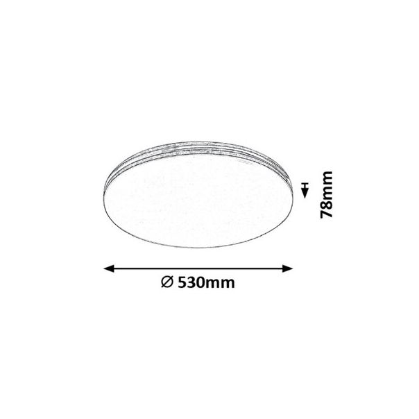 Rabalux Plafonjera Oscar LED 36W bela (3411) - 3411