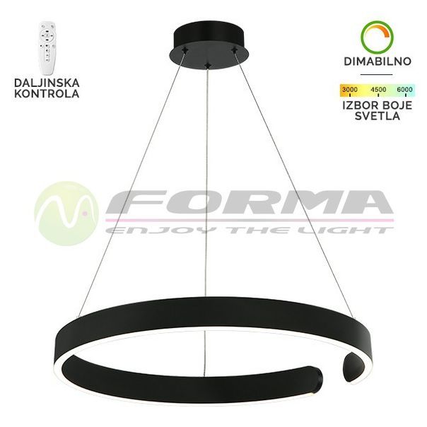 FORMA LED visilica 42W 4000K F2046-42V BK - 005746