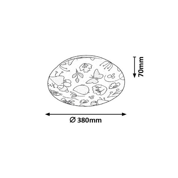 Rabalux Dečija rasveta Hanka LED 24W bela (3416) - 3416