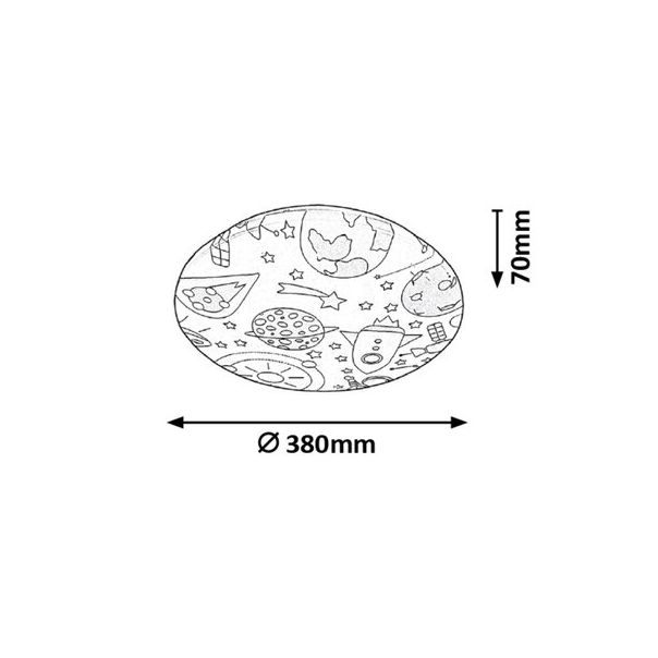Rabalux Dečija rasveta Hanka LED 24W bela (3417) - 3417