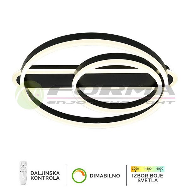 FORMA LED plaf. lampa 82W 3000K-6400K F2047-82P BK - 005772