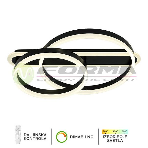 FORMA LED plaf. lampa 76W 3000K-6400K F2047-76P BK - 005775