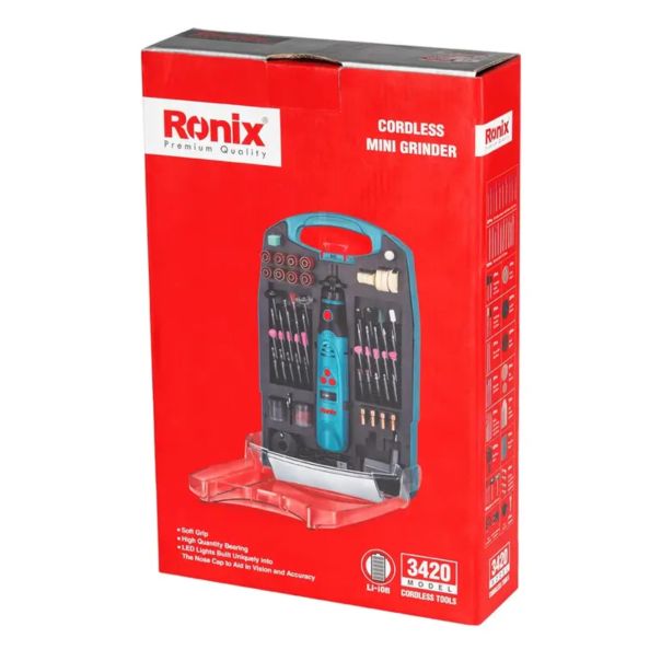 RONIX Akumulatorki Set za brušenje i graviranje 3420 CB 3.6V/1.6-3.2mm - 3420RX
