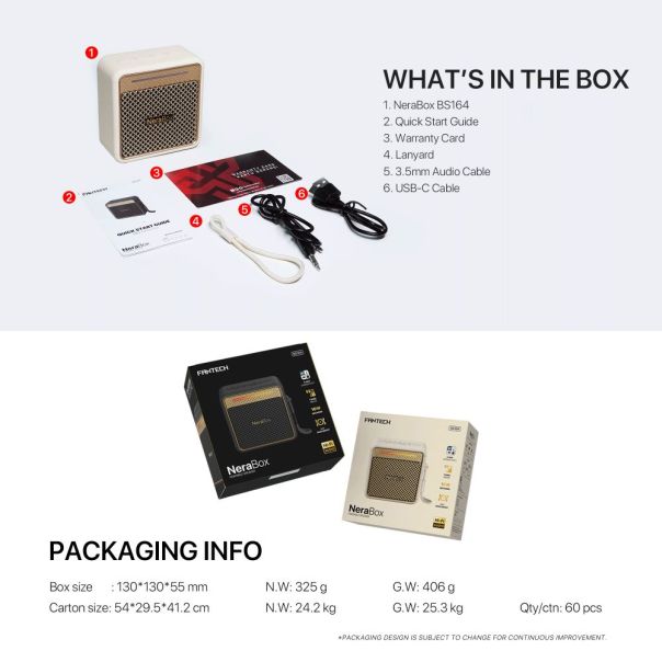 Fantech Bluetooth zvucnik BS164 NeraBox crni - EP3233398