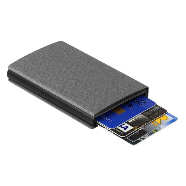 Novčanik VALETA sa RFID zaštitom – pop-up za 5 kartica, pregrada za novac, sivi - EP3258802