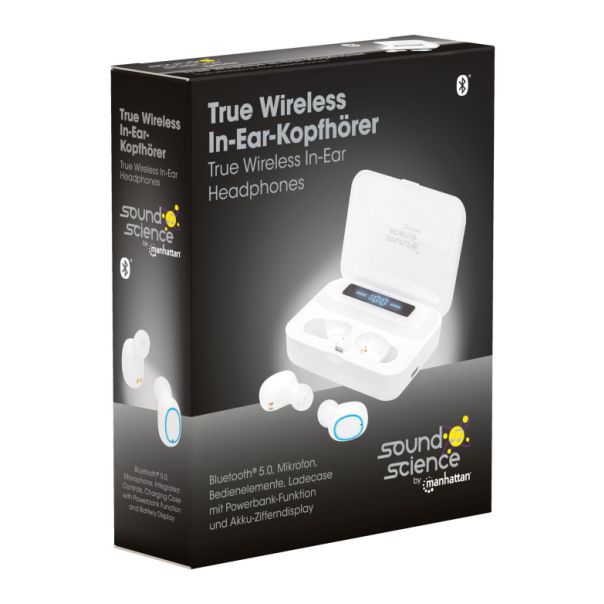 MANHATTAN Slušalice TWS 180399 Bluetooth 5.0 bele - EP2720793
