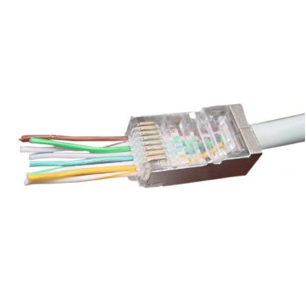 GEMBIRD LC-PTF-01/10 CAT5 Universal pass-through FTP plug 8P8C cena pakovanja (10kom u pakovanju) - 19553-1