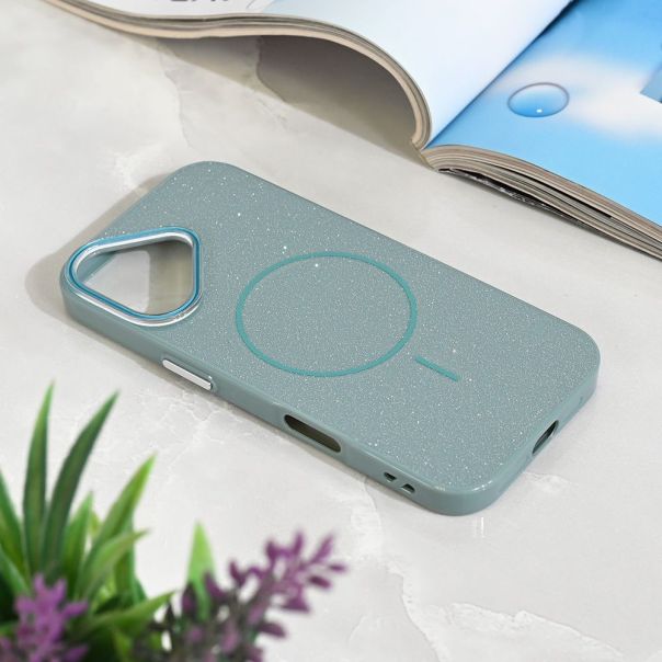 Maska za iPhone 17 6.3 Magsafe Sparkle Dust zelena - 222930