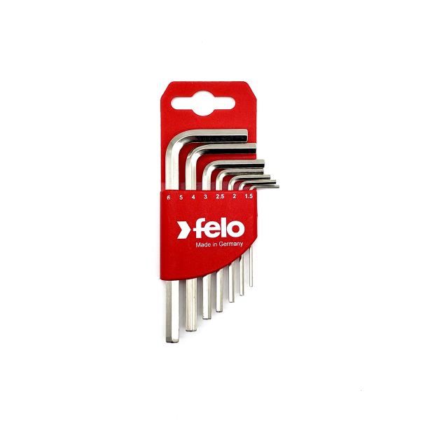 Felo Set kratkih šestougaonih L-ključeva HEX 1,5-6,0 mm 34500711 7 kom - 34500711
