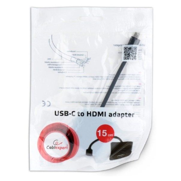 GEMBIRD A-CM-HDMIF-01 USB-C to HDMI adapter - 19633-1-1