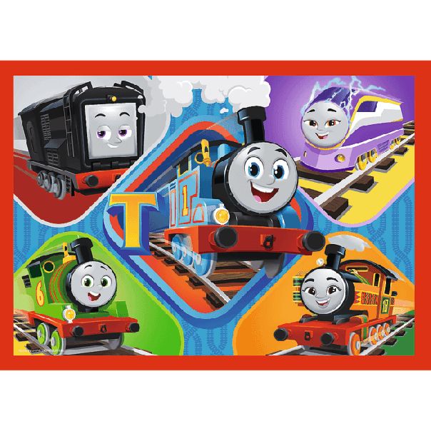 TREFL Puzzle 4u1 Thomas the Locomotive 34619 - 12, 15, 20, 24 dela - 102817-T34619