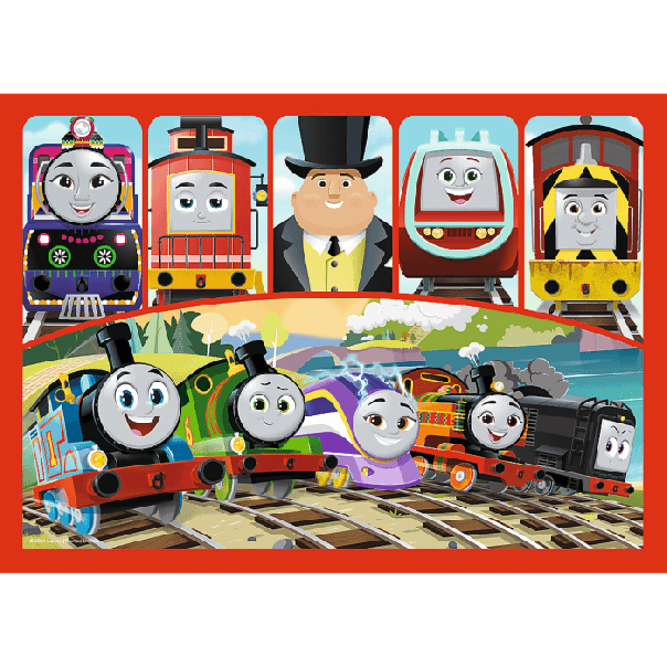 TREFL Puzzle 4u1 Thomas the Locomotive 34619 - 12, 15, 20, 24 dela - 102817-T34619